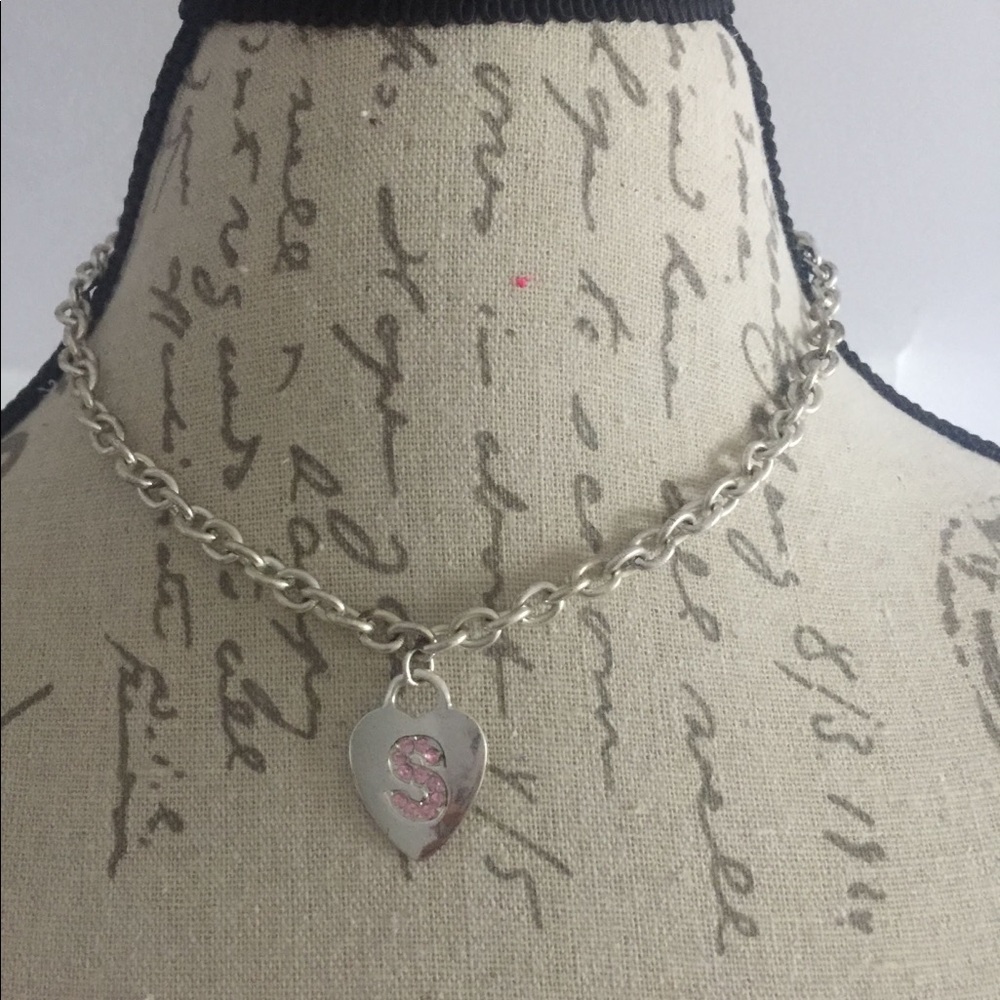 Justice Girls “S” Initial Necklace